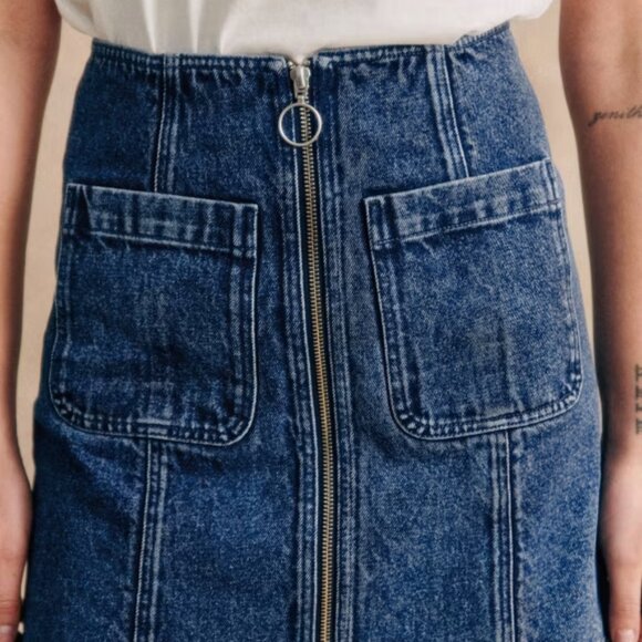 Denim Mini Skirt - Picture 2 of 3